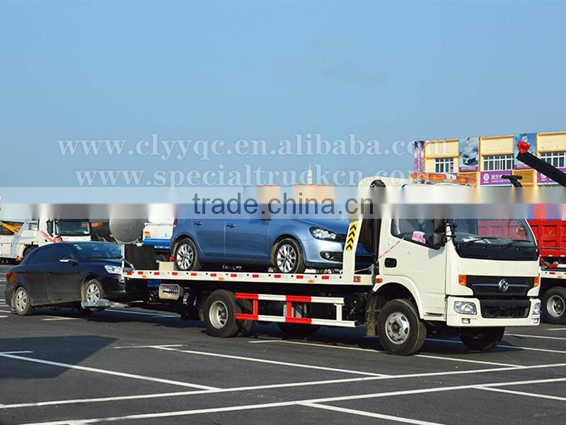 Dongfeng new RHD 4Ton flatbed tow truck for sale