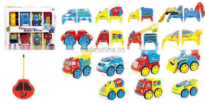 4 channel remote control concrete mixer truck toy self assemble toys