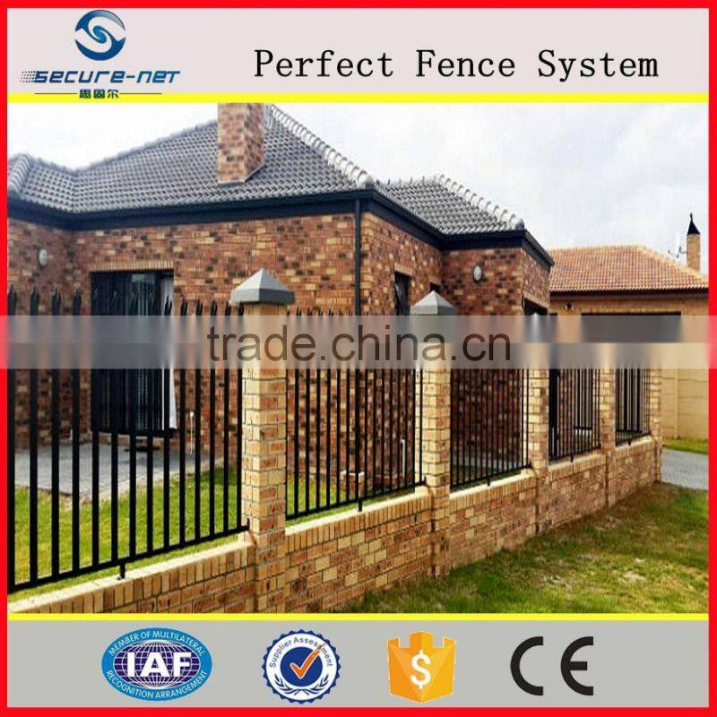 Picket style palisade fence panels design with professional manufactory