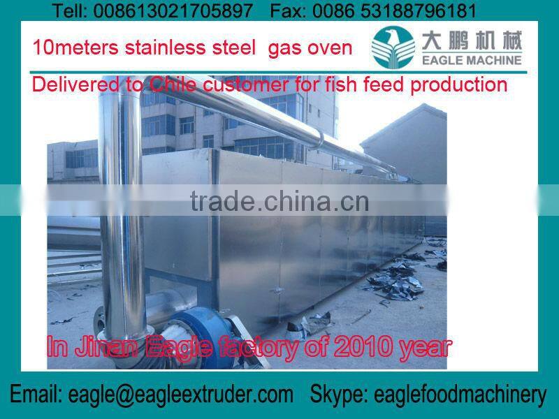 DP85 550kg floating and sinking fish feed pellet twin screw extruder processing machines to Chile