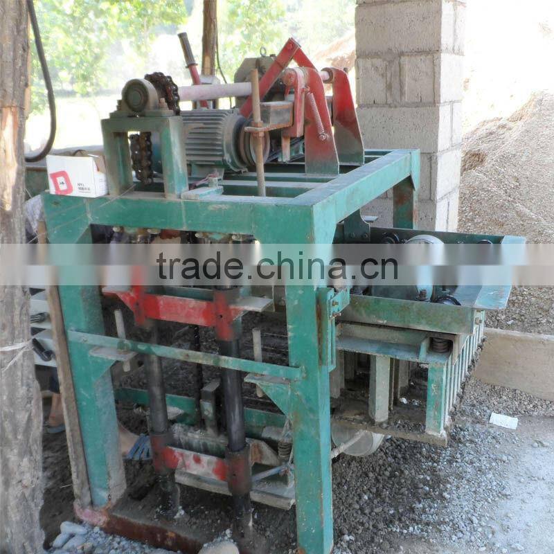 concrete gravel cement hollow brick block machine
