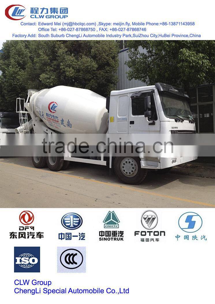Howo 6*4 type 270hp~371hp 5 m3~6 m3 concrete mixer truck