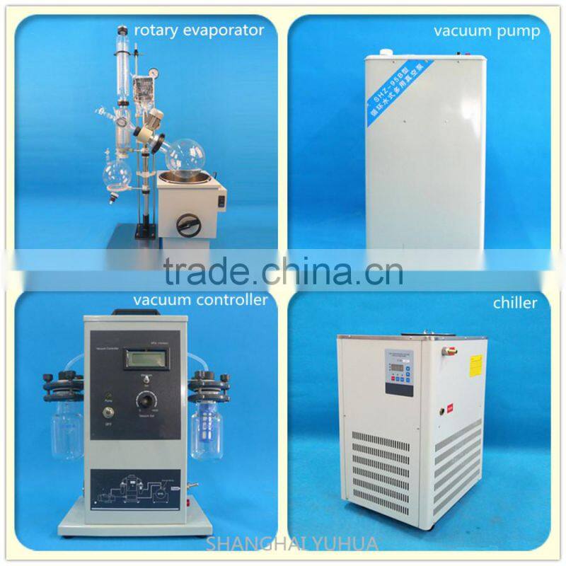 Lab glass evaporator with liftable heat bath