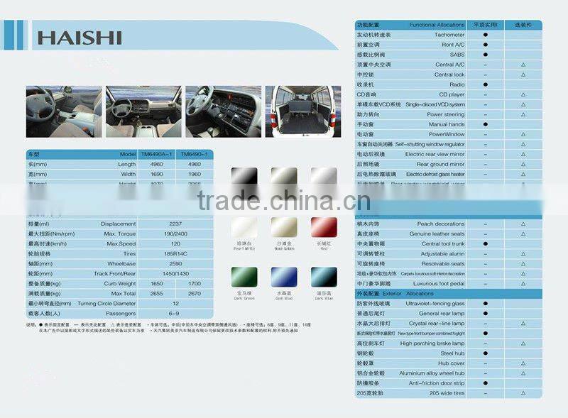 TM6490A-1 Right Hand Drive Mini Bus For Sale China Manufacturer