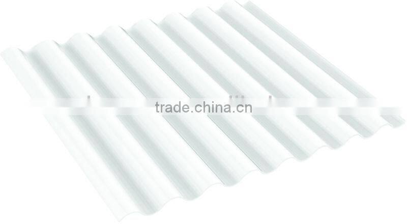 Extruded Color Corrugated plastic polycarbonate roofing Sheet (Valuview Opal ROMA)
