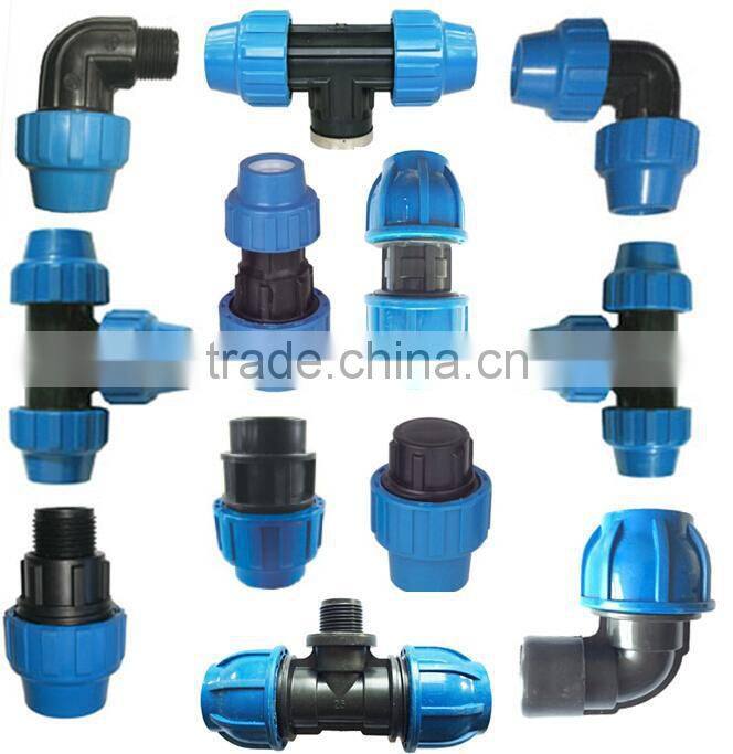 PP Compression Fittings straight coupling