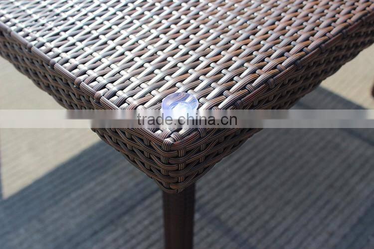 Square Table And 8 Seaters Stackable Chairs Garden Dining Set