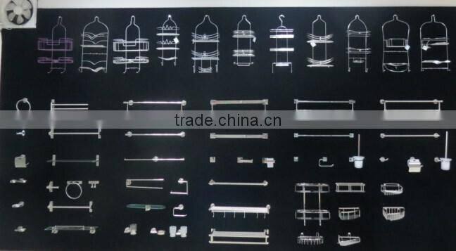 2016 Bathroom Stainless Steel Wall Mounted Corner Glass Shelf