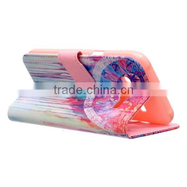 PU leather phone case flip leather holster wallet phone shell for Samsung J5