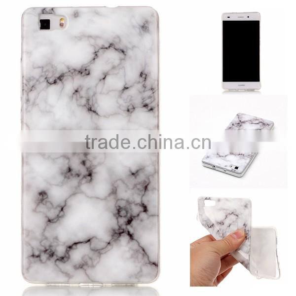New Arrival Marble Pattern Phone Case For Huawei P8 Lite TPU Soft Case