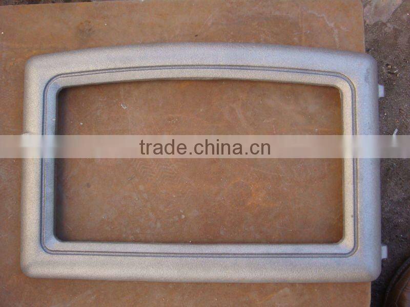 antique cast iron HDG Fireplace door