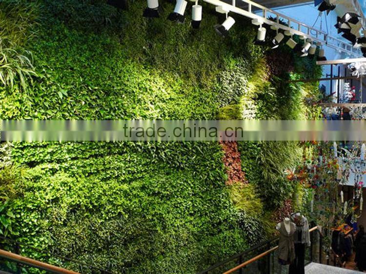 2017 hot sale factory price artificial plant wall artificial plastic plant artificial grass wall