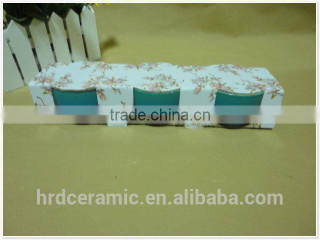 Chinese white ceramic bowl for food storage