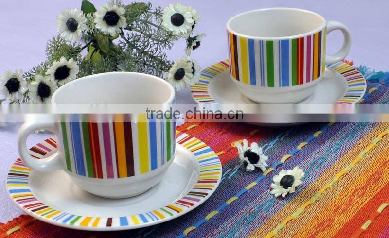 ceramic cup & saucer, cup saucer set, coffee set