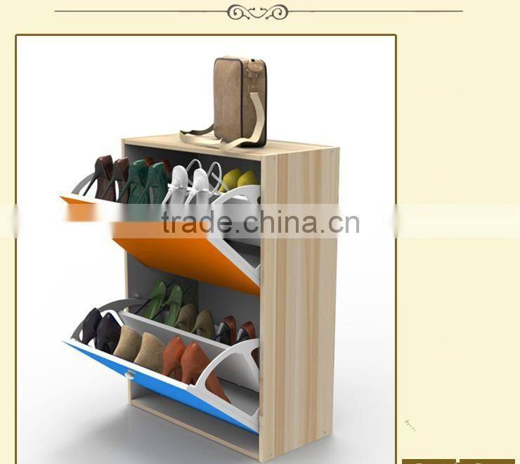 Best selling fashion style shoe cabinet with 2 drawer