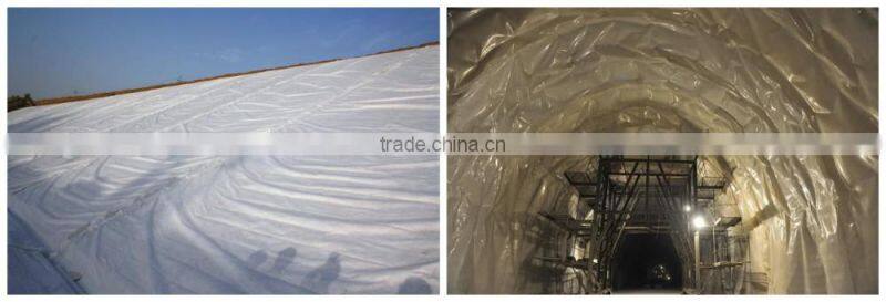 short fiber needle punched nonwoven geotextile(pp/pet)