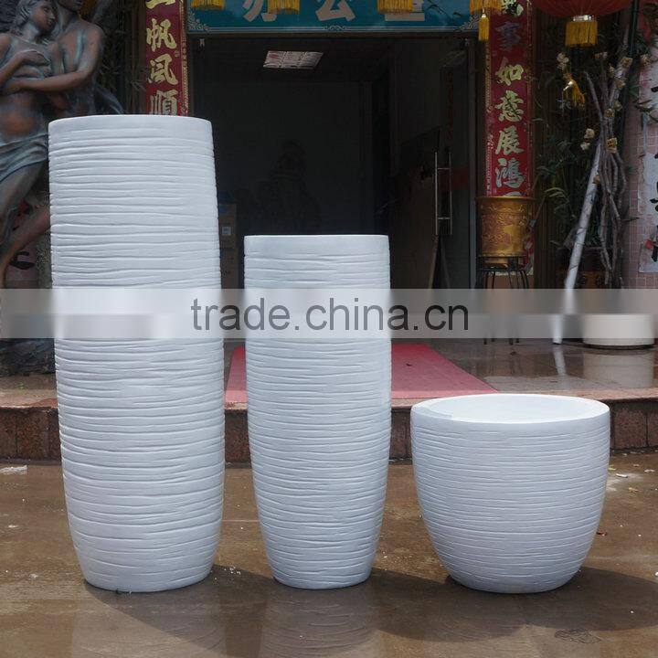 Customized made fiberglass flowerpot