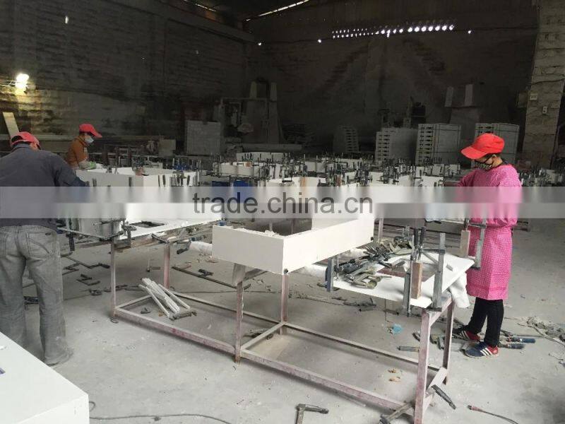 New Package Granite Vanity Top Carrara white with Ceramic Sink