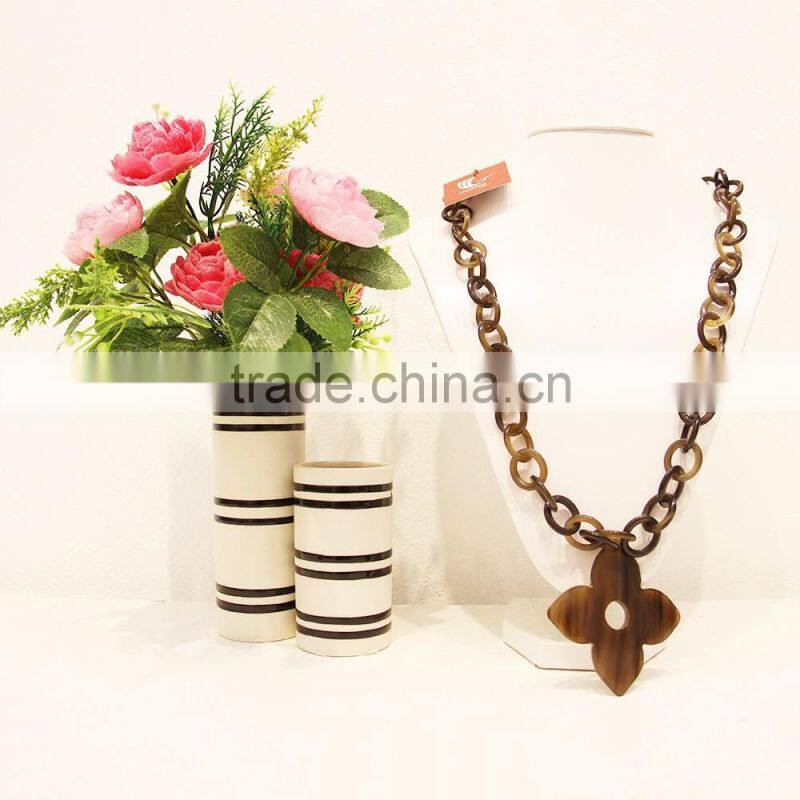 100% buffalo horn necklace, unique jewelry for girl