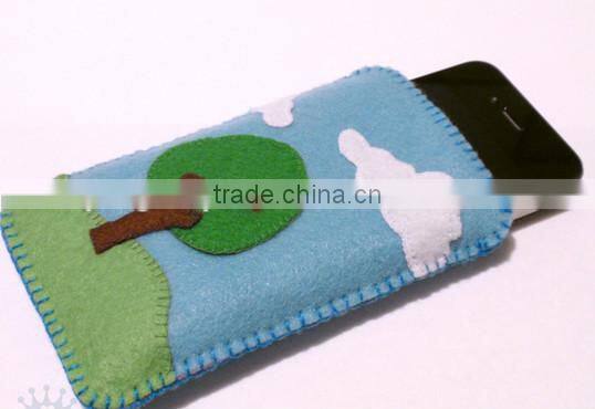 2017 hot new products alibaba website china supplier wholesale bulk felt custom design cell phone case made in china