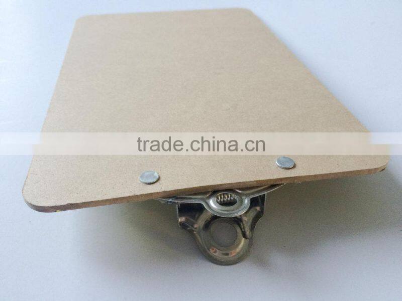 Single side printed pasting butterfly office clipboard with flower picture printed