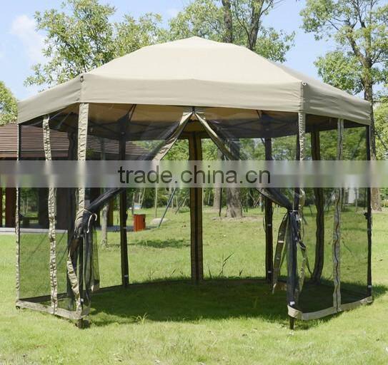 New style Steel Hexagon quick folding tent with great quality