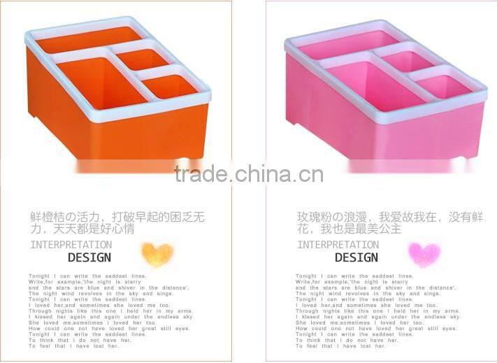 Home Storage Plastic Cosmetic Organizer Display Case Box Office Supplies Box