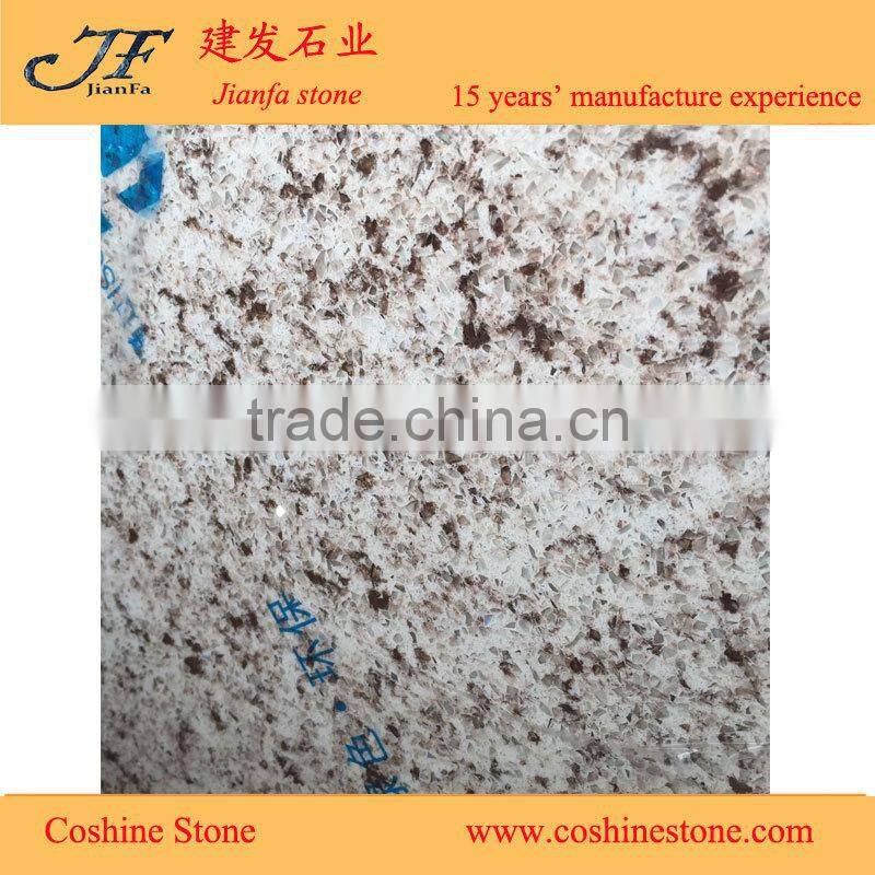 Artificial quartz stone for kitchen cabinets
