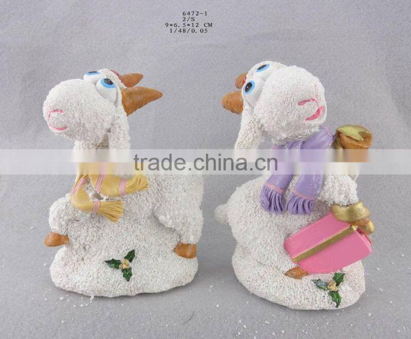 2015 russia resin sheep ornaments