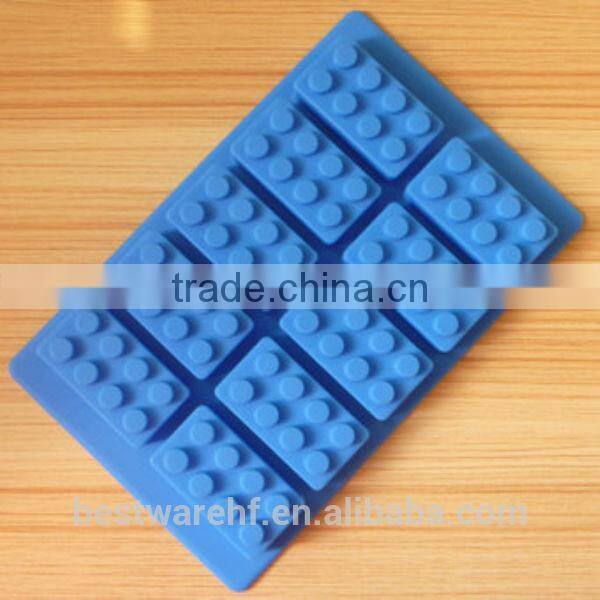 Tetris wholesale shaped silicone custom reusable blocks mini ice molds