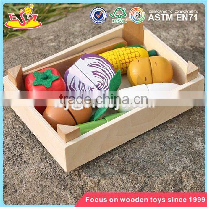 wholesale children pretend play wooden toy cutting fruit new deisgn wooden toy cutting fruit for kids W10B183
