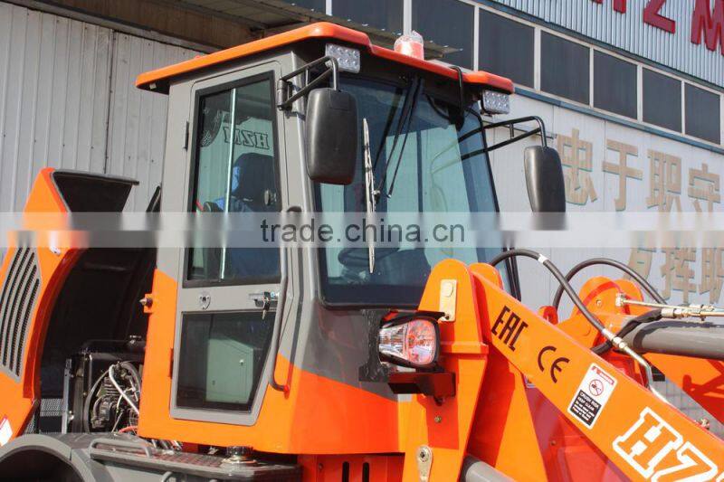 HZM new big cab 1.8ton front loader 920 with CE