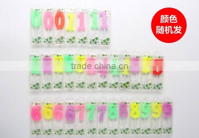 Memorial Arabic Numerals Happy Birthday Candle