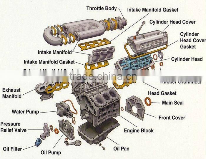 Isuzus 4BD1 Series Diesel Engine Cylinder Head and block