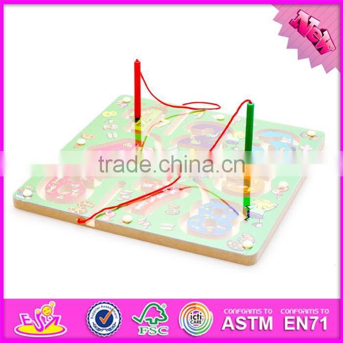 2017 New products kids educational toy wooden magnetic color maze W11H019