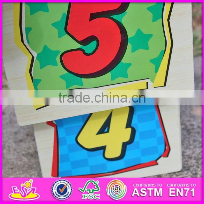 2016 new design toddlers educational wooden stacking toys W13D127