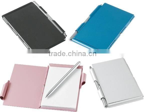 Mini aluminum notebook with pen/pocket notebook