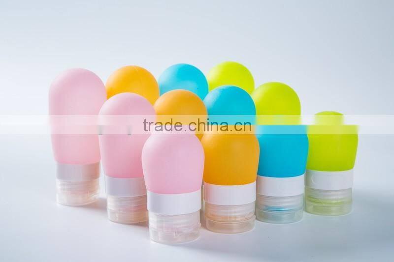 Silicone travel bottle Silicone cosmetic bottle BPA free bottle
