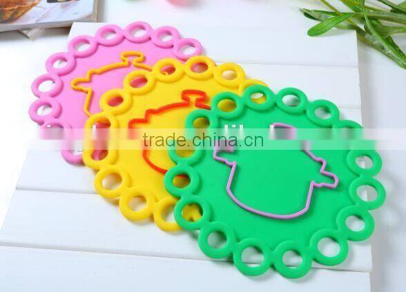 High quality silicone mat,heat resistant non-stick pot pad