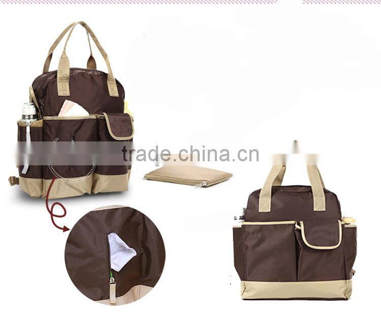 Large Capacity Pink Diaper Backpack