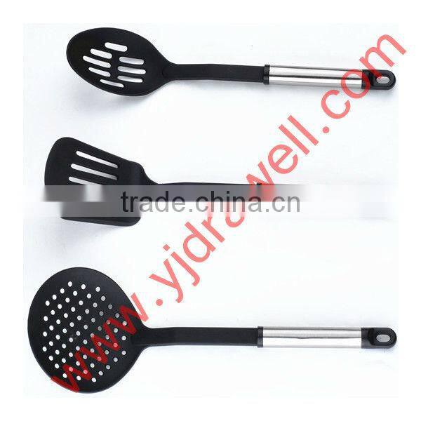 NY-1005 6-Piece stainless steel handle nylon kitchenware utensils