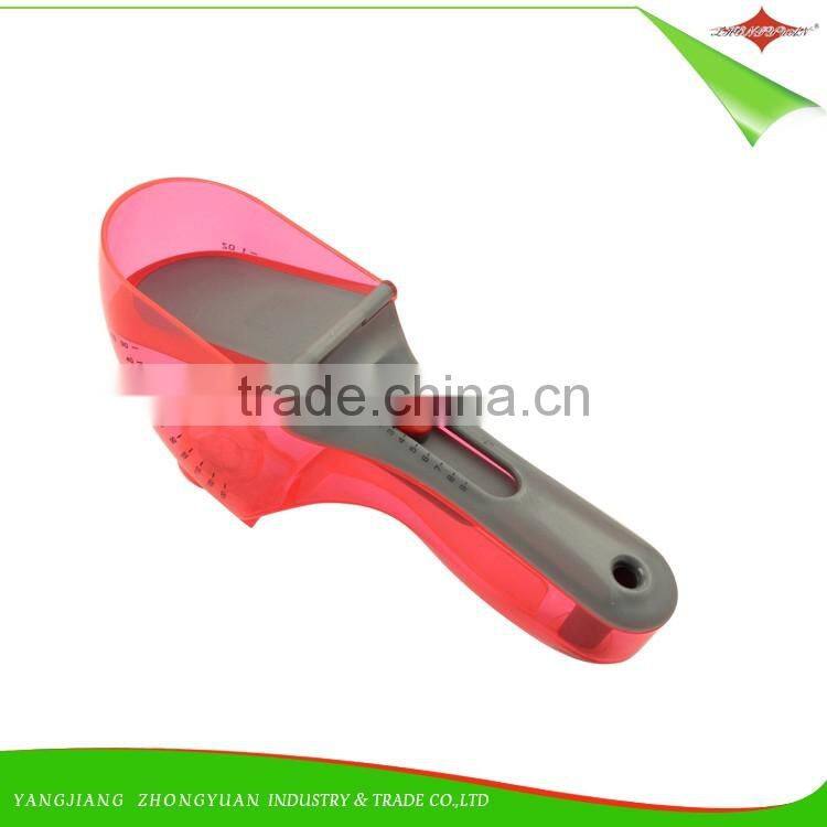 ZY-L1042 New style flexible plastic adjustable measuring spoon 130ml