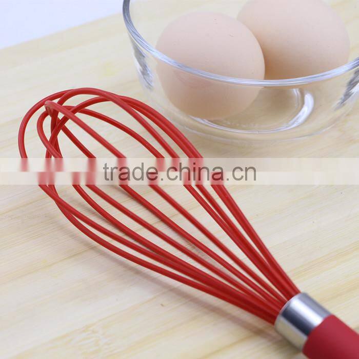 Red Silicone 5 wire loops egg beater