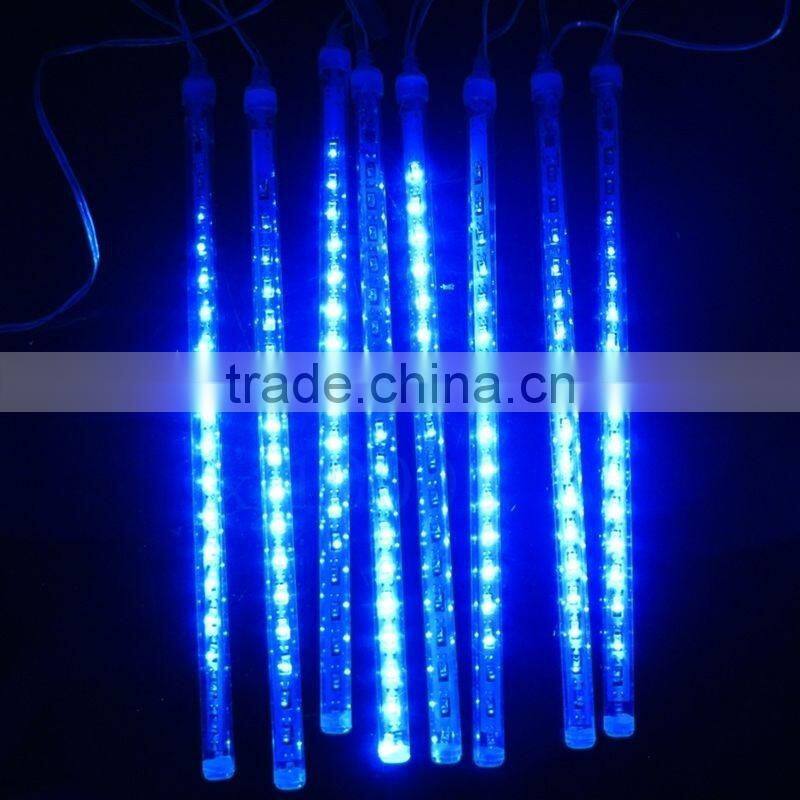 2016 new arrival 50CM 240LED Meteor Shower Rain Tube Christmas Light Wedding Party Garden Xmas String Outdoor Holiday Lighting