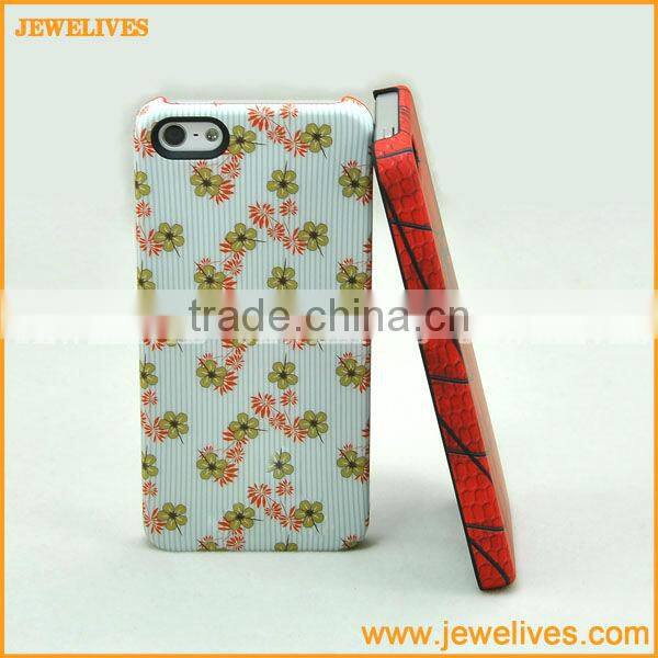 convinient detachable coin stand case PC cover for iphone5