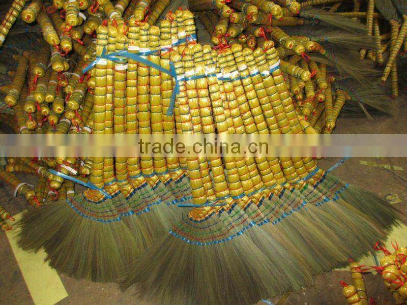 hot sale india grass broom with handle