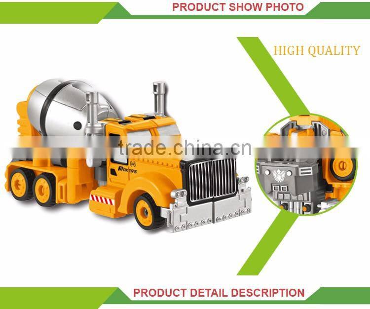 Wholesale educational transform set alloy concrete mixer truck toy