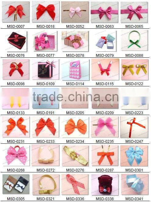 pre-tied ribbon bow for wedding invitation cards