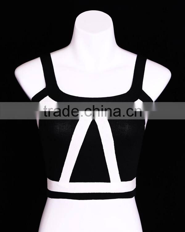 Custom High Quality Knitted Girls Tank Top