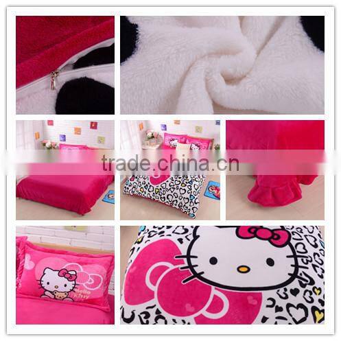 Shan dong high quality super soft flannel fabric for bedding